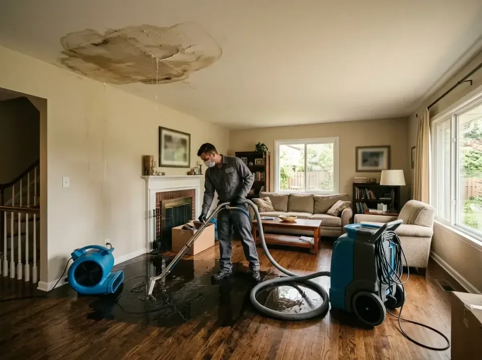 attic-pipe-burst-ceiling-drip-008 — frequently asked questions, Water Damage Restoration & Carpet Care in Peoria, IL
